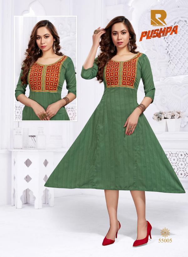 Raashi Pushpa Beautiful Silk Embroidery Kurti